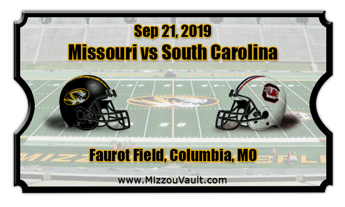 Missouri Tigers Vs South Carolina Gamecocks Football Tickets | 09/21/19